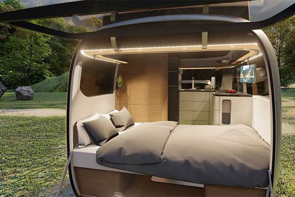 Airstream And Porsche Showcases An Electric Travel Trailer Concept