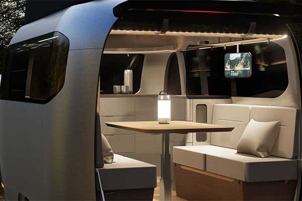 Airstream And Porsche Showcases An Electric Travel Trailer Concept