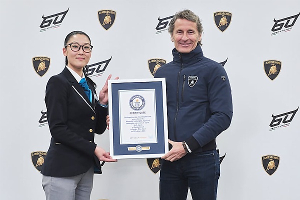 Lamborghini Parades 251 Cars To Celebrate 60th Anniversary, Sets Guinness World Record - autojosh 