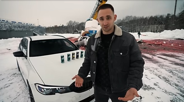 Destroyed a Lamborghini Urus to promote an energy drink