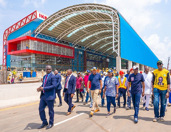 Sanwo-Olu Inspects Red Line Mega Train Station At Ikeja, Says It Will Transports 1 Million Passengers Daily - autojosh 
