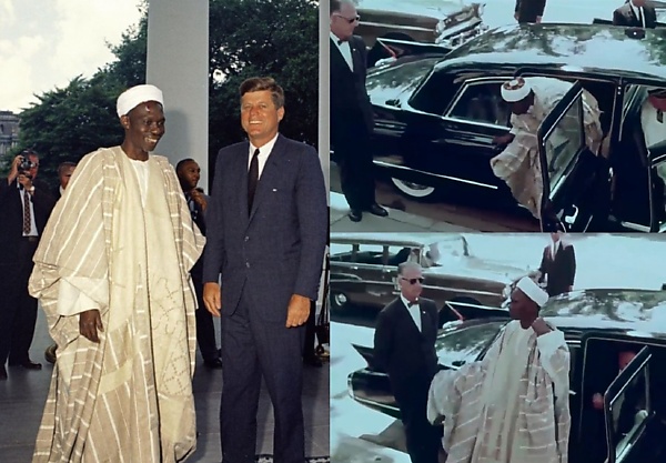 Moment PM Sir Tafawa Balewa Arrived At The White House To Meet US President John F. Kennedy (Video) - autojosh