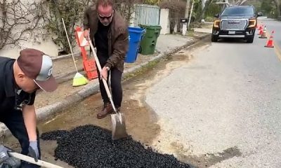 Ex-California Gov. Arnold Schwarzenegger Fills Potholes In L.A He Said Had Been Damaging Cars - autojosh