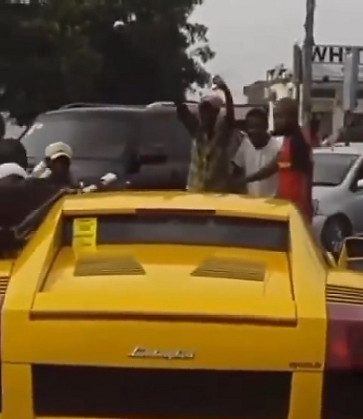 Congolese Singer Fally Ipupa Takes His Lamborghini Gallardo For A Spin, Drives Fans Into A Frenzy - autojosh 