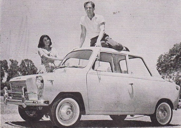 Egyptian Models Posing With Africa's First Locally-made Car, Ramses Gamilla In 1960 - autojosh 