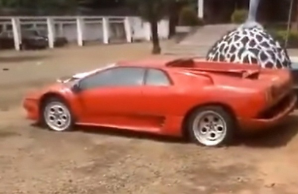 Late Igbo Billionaire Ezego's Scissors-door Lamborghini Diablo Is Rotting Away - autojosh 