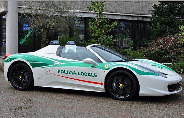 This Ferrari 458 Spider Seized From An Ex-mafia Boss Now A Police Car - autojosh