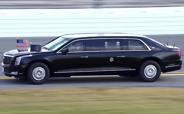 Today's Photos : When Former US President 'Trump' Raced In $1.5m Armored ‘Beast’ Limousine Around A Track - autojosh 