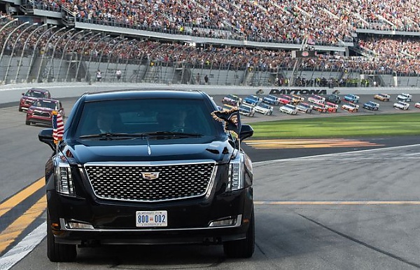 Today's Photos : When Former US President 'Trump' Raced In $1.5m Armored ‘Beast’ Limousine Around A Track - autojosh 