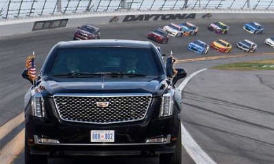 Today's Photos : When Former US President 'Trump' Raced In $1.5m Armored ‘Beast’ Limousine Around A Track - autojosh