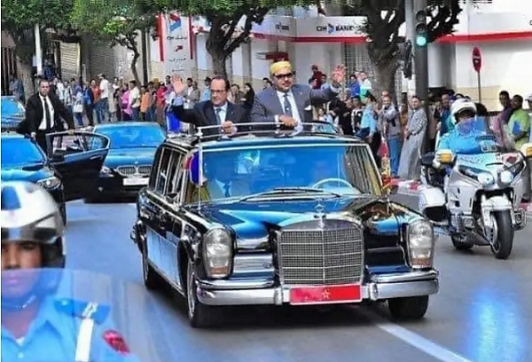 King Of Morocco Loves Picking His Guests At The Airport In His Open-top Mercedes 600 Pullman - autojosh