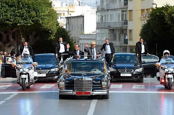 King Of Morocco Loves Picking His Guests At The Airport In His Open-top Mercedes 600 Pullman - autojosh 