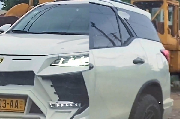Odd-looking Lamborghini Urus-wannabe Toyota Fortuner SUV Spotted On The Nigerian Road - autojosh 
