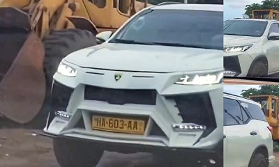 Odd-looking Lamborghini Urus-wannabe Toyota Fortuner SUV Spotted On The Nigerian Road - autojosh