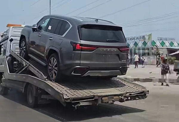 Lexus LX 600 Worth ₦200 Million Spotted On A Car Carrier Trailer Enroute To Delivery In Lagos - autojosh 