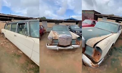 Man To Spend ₦6M To Buy, Restore A Rusty Mercedes Limo Used By Nigerian Premier To Its Former Glory - autojosh