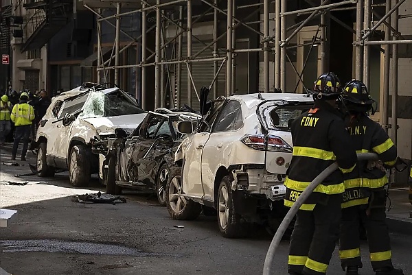One Dead After A Multistorey Parking Garage Collapsed In New York Crushing Dozens Of Vehicles - autojosh 