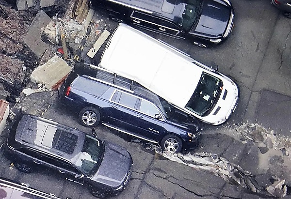 One Dead After A Multistorey Parking Garage Collapsed In New York Crushing Dozens Of Vehicles - autojosh 