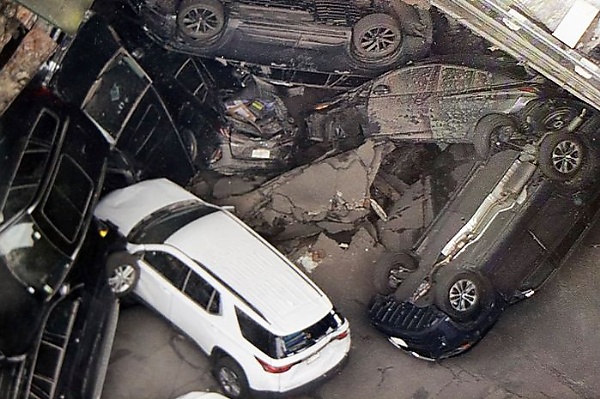 One Dead After A Multistorey Parking Garage Collapsed In New York Crushing Dozens Of Vehicles - autojosh 