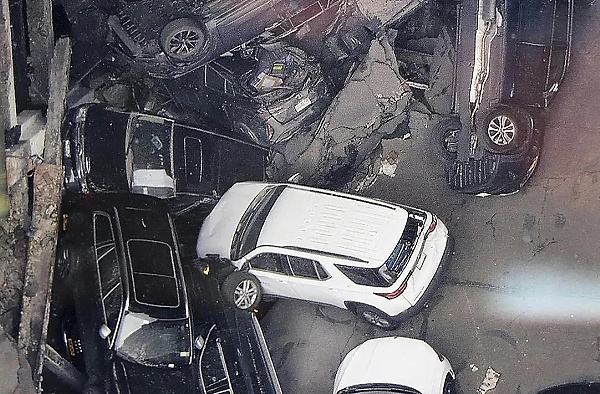 One Dead After A Multistorey Parking Garage Collapsed In New York Crushing Dozens Of Vehicles - autojosh 