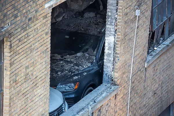 One Dead After A Multistorey Parking Garage Collapsed In New York Crushing Dozens Of Vehicles - autojosh 