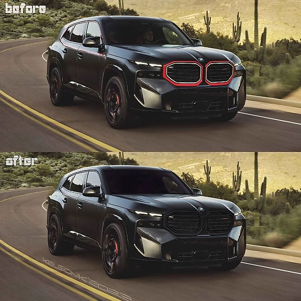 Artist Reimagined BMW XM Label Red Without The Red Accents, Looks More Sinister - autojosh 