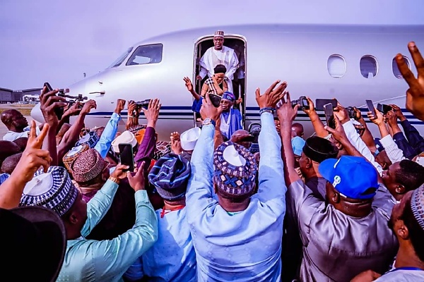 Today's Photos: The President-elect Tinubu Arrived In Abuja Ahead Of May 29th Swearing-in - autojosh 