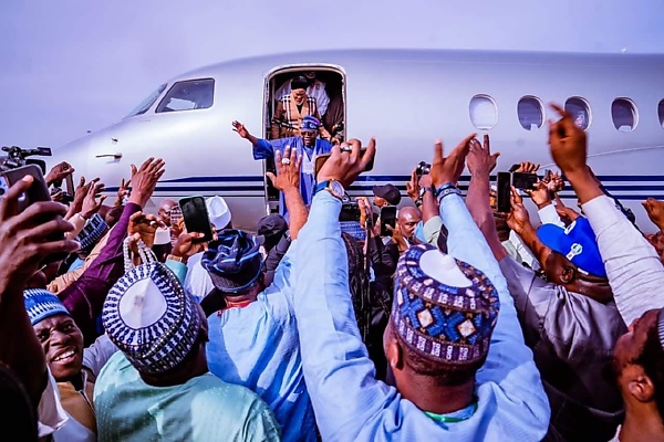 Today's Photos: The President-elect Tinubu Arrived In Abuja Ahead Of May 29th Swearing-in - autojosh