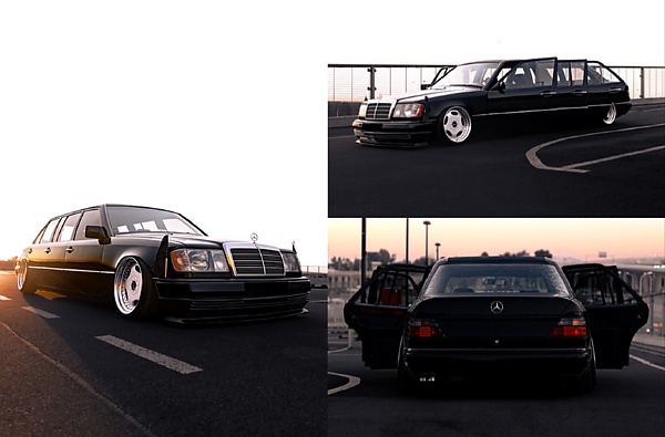 Today's Photos : This Lowriding W124-based Stretched Mercedes E500 'Lownatics' Is A Head-tuner - autojosh