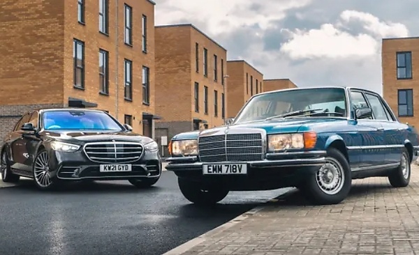 Today's Photos : The W116 And W223, Two Mercedes S-Class Sedans Separated By 48 Years - autojosh 