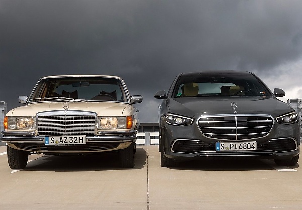 Today's Photos : The W116 And W223, Two Mercedes S-Class Sedans Separated By 48 Years - autojosh 