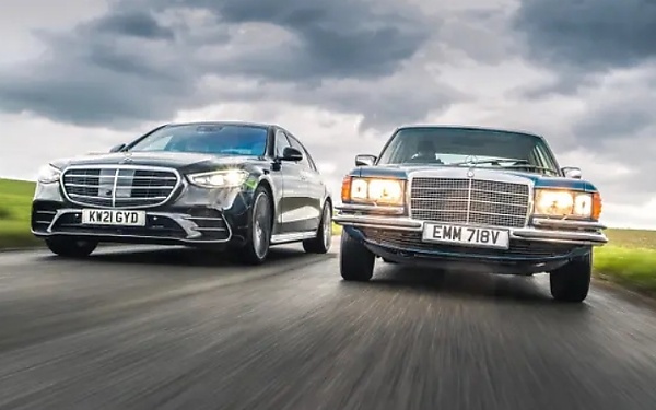 Today's Photos : The W116 And W223, Two Mercedes S-Class Sedans Separated By 48 Years - autojosh 