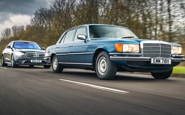 Today's Photos : The W116 And W223, Two Mercedes S-Class Sedans Separated By 48 Years - autojosh 