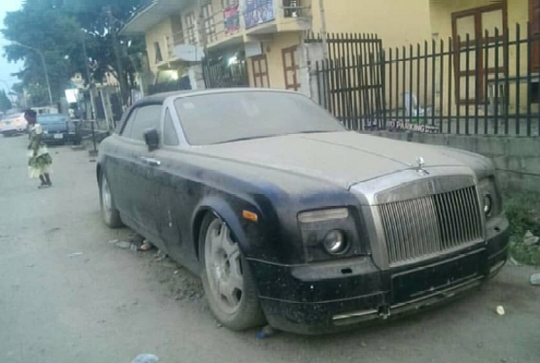 Rolls-Royce Phantom Drophead Coupe Lying Abandoned By The Roadside - Picture Before Vs Now - autojosh 