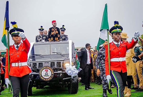 Newly Sworn-in Abia Governor Alex Otti Rides In A Parade Car Made By Innoson - autojosh