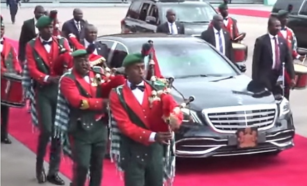 Moment Buhari, Senate President Arrived In Style At The Trooping And Presentation Of Colours Parade - autojosh 
