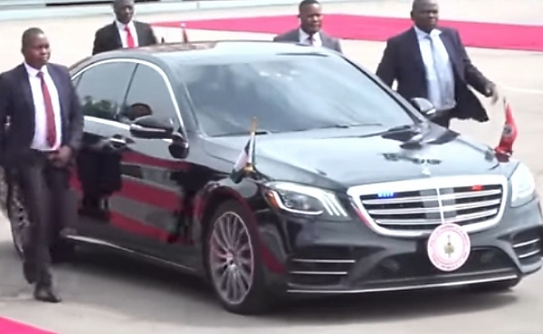 Moment Buhari, Senate President Arrived In Style At The Trooping And Presentation Of Colours Parade - autojosh 