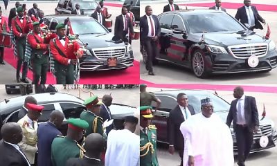 Moment Buhari, Senate President Arrived In Style At The Trooping And Presentation Of Colours Parade - autojosh