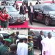 Moment Buhari, Senate President Arrived In Style At The Trooping And Presentation Of Colours Parade - autojosh