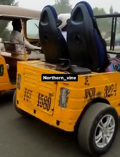 Customized 2-seater Keke With Steering Wheel, 4 Car Tyres, Spotted In Northern Part Of Nigeria - autojosh 