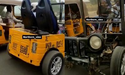 Customized 2-seater Keke With Steering Wheel, 4 Car Tyres, Spotted In Northern Part Of Nigeria - autojosh