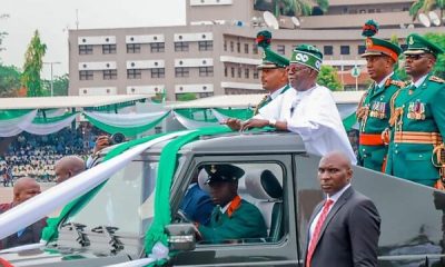 President Tinubu Rides In Mercedes G-Class Parade Car To Inspect The Guard Of Honour - autojosh