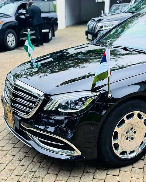 Presidential Inauguration : Moment Tinubu Arrived In Mercedes-Maybach S-Class - autojosh 
