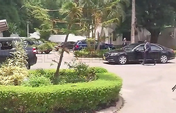 Watch As Security Aides Jog Alongside Shettima's Mercedes-Maybach As He Resumes Work As VP - autojosh 