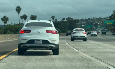 Today's Photos : Three All-white Mercedes-Benz GLC Coupé SUV Pictured On The Highway - autojosh