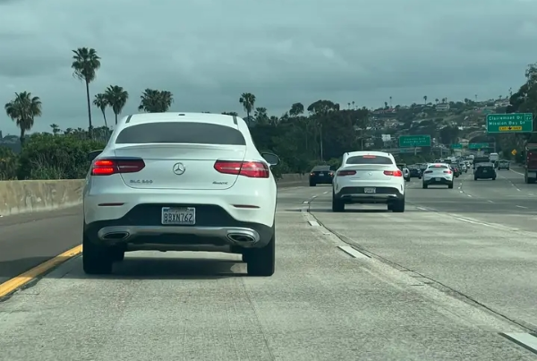 Today's Photos : Three All-white Mercedes-Benz GLC Coupé SUV Pictured On The Highway - autojosh