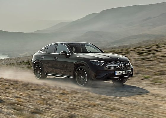 Today's Photos : Three All-white Mercedes-Benz GLC Coupé SUV Pictured On The Highway - autojosh