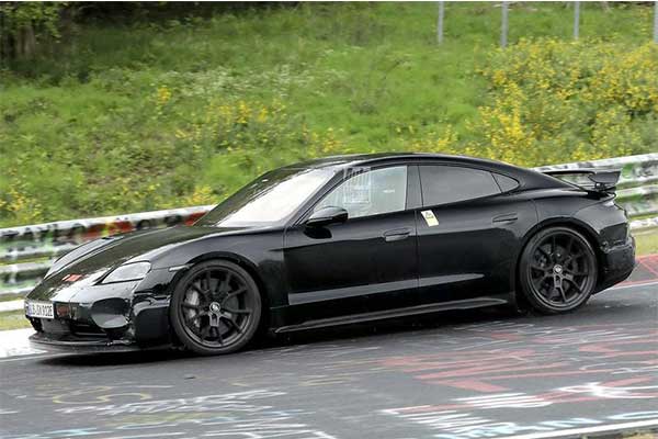 Spy Photos Of A 1000 Hp Facelifted Porsche Taycan Spotted Testing