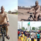Adamawa Lawmaker Drops His Car For A Bicycle Ride To Protest Fuel Price Hike - autojosh