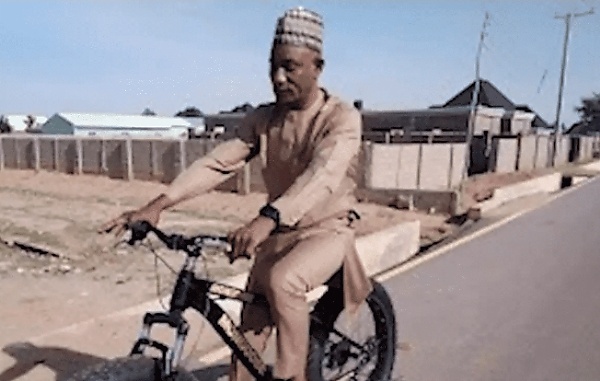 Adamawa Lawmaker Drops His Car For A Bicycle Ride To Protest Fuel Price Hike - autojosh 